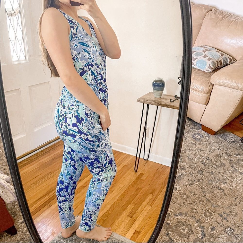 Lilly Pulitzer Paulina Jumpsuit Royal Purple Koalafications XS - Picture 2 of 10